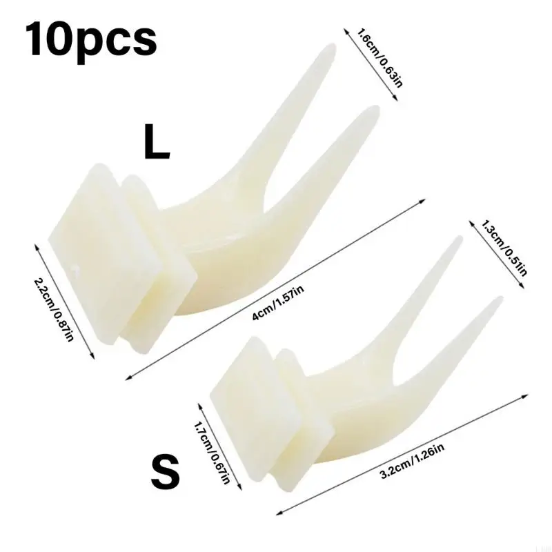 L4MB PET BIRD Fork Bộ 10 con chim thực phẩm Xân khúc trái cây ăn cho con vẹt con
