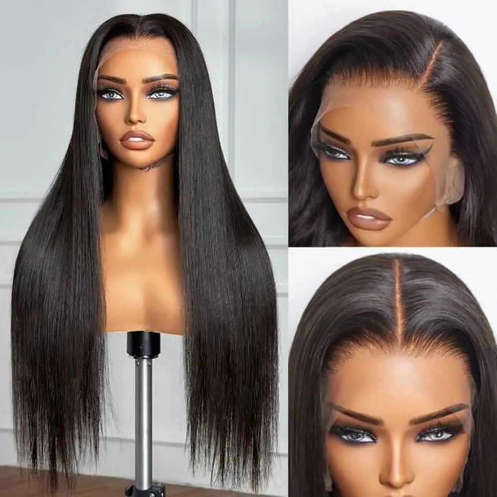 13x4 13x6 HD Transparent Straight Lace Front Wigs Human Hair  360 Lace Frontal Wigs Brazilian 5X5 6X4 4x4 Closure Wig