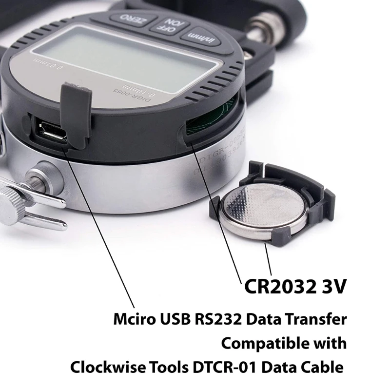 Digital Thickness Gauge 0.4 inch/10mm 0.0005