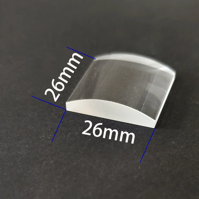 

26X26 мм Фокусное расстояние 50 мм Плоско-выпуклая цилиндрическая линза H-K9L Оптическое стекло