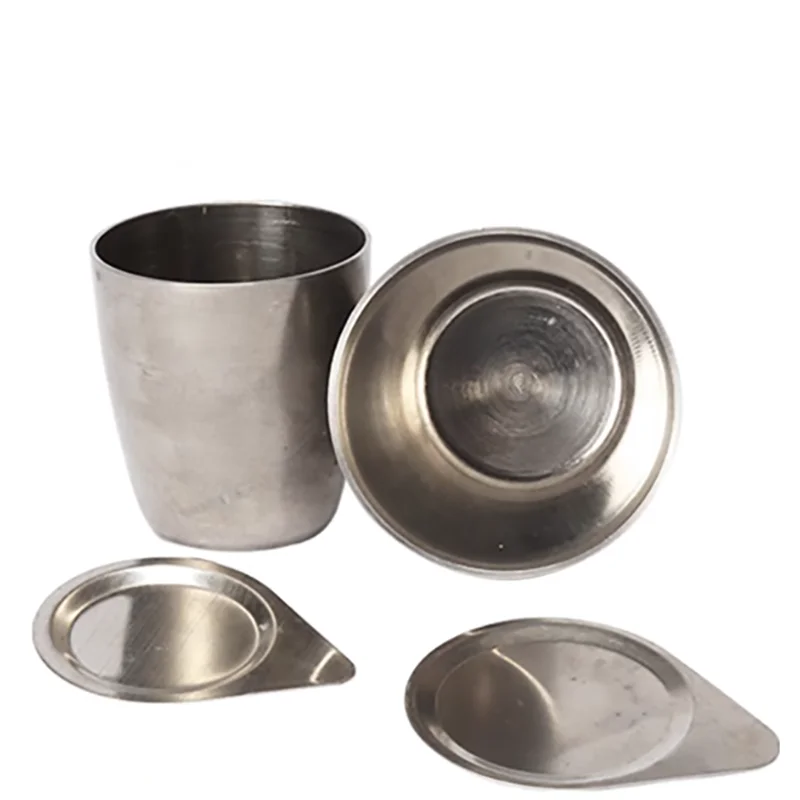

Nickel crucible 30ml50ml high purity laboratory combustion dish with cover crucible high temperature resistance