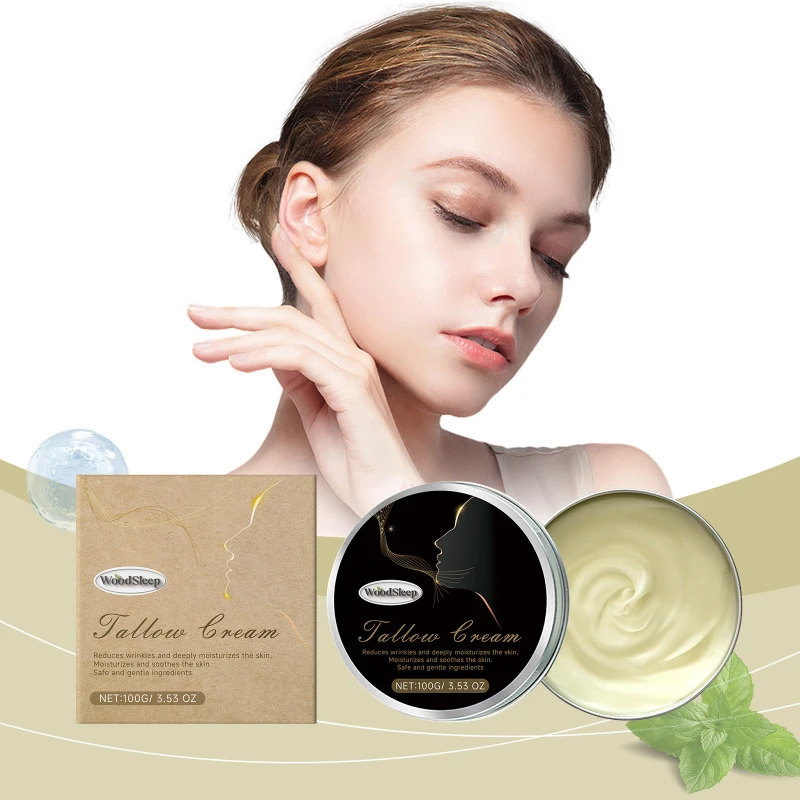 

Grass-Fed Beef Tallow Moisturizing Cream, Gentle Hydration & Firming, Moisturizes for Radiant Skin Care