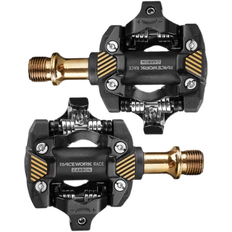 RACEWORK MTB Pedal Self-Locking SPD Pedals Mountain Bike Cleats Bearing Footrest Bicycele Parts