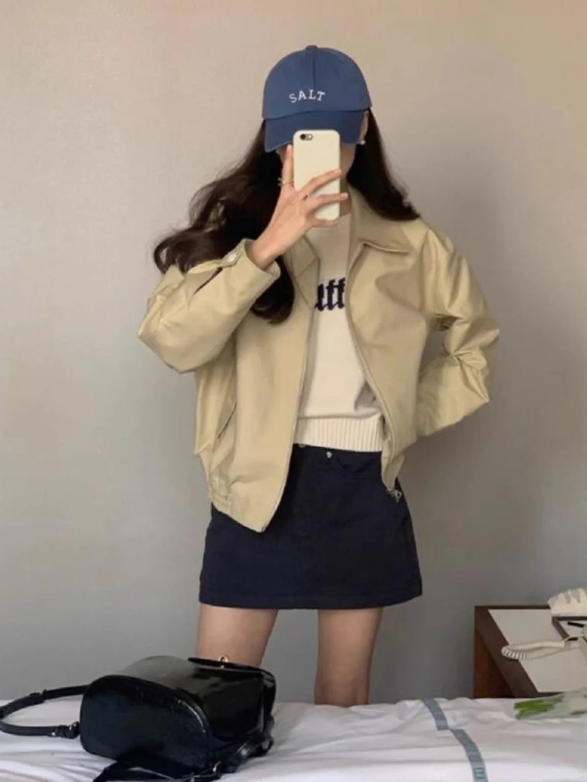 Giacche Donna Abbigliamento da donna Moda Plaid Fidanzato Stile oversize Puro semplice Manica lunga Tasca frontale da donna abbottonata di base