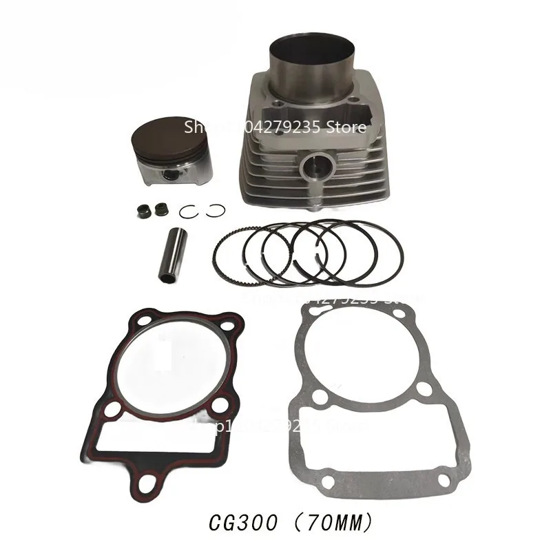 

Втулка цилиндра большого калибра 70 мм, подходит для комплекта цилиндров двигателя мотоцикла, поршня CG250 CG300