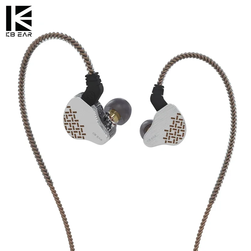 KBEAR Rosefinch HIFI Earphone 4 core OFC Wire Dynamic Driver IEM Monitor With Mic 3.5mm Plug KBEAR Wired Earphone