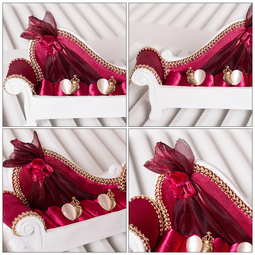 

Sofa Shape Display St Earrings ganizer Rings Holder Resin Lightweight Bracelet Home Shop Ear Stud Display St Accessory