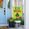 NGZ Patriotic Garden Flag Stars Stripes Scene Entry 12x18 Inch Summer Linen llz