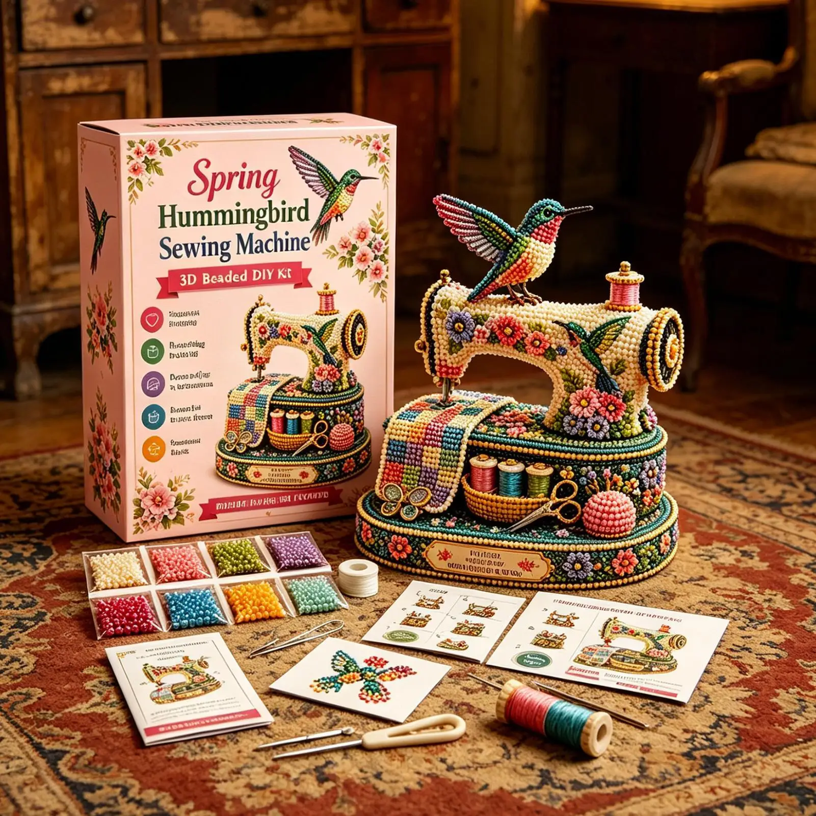 kit-fai-da-te-animali-3d-con-perline-materiali-per-lavorazione-artigianale-kit-per-principianti-bambini-adulti-appassionati-casa-e-scuola