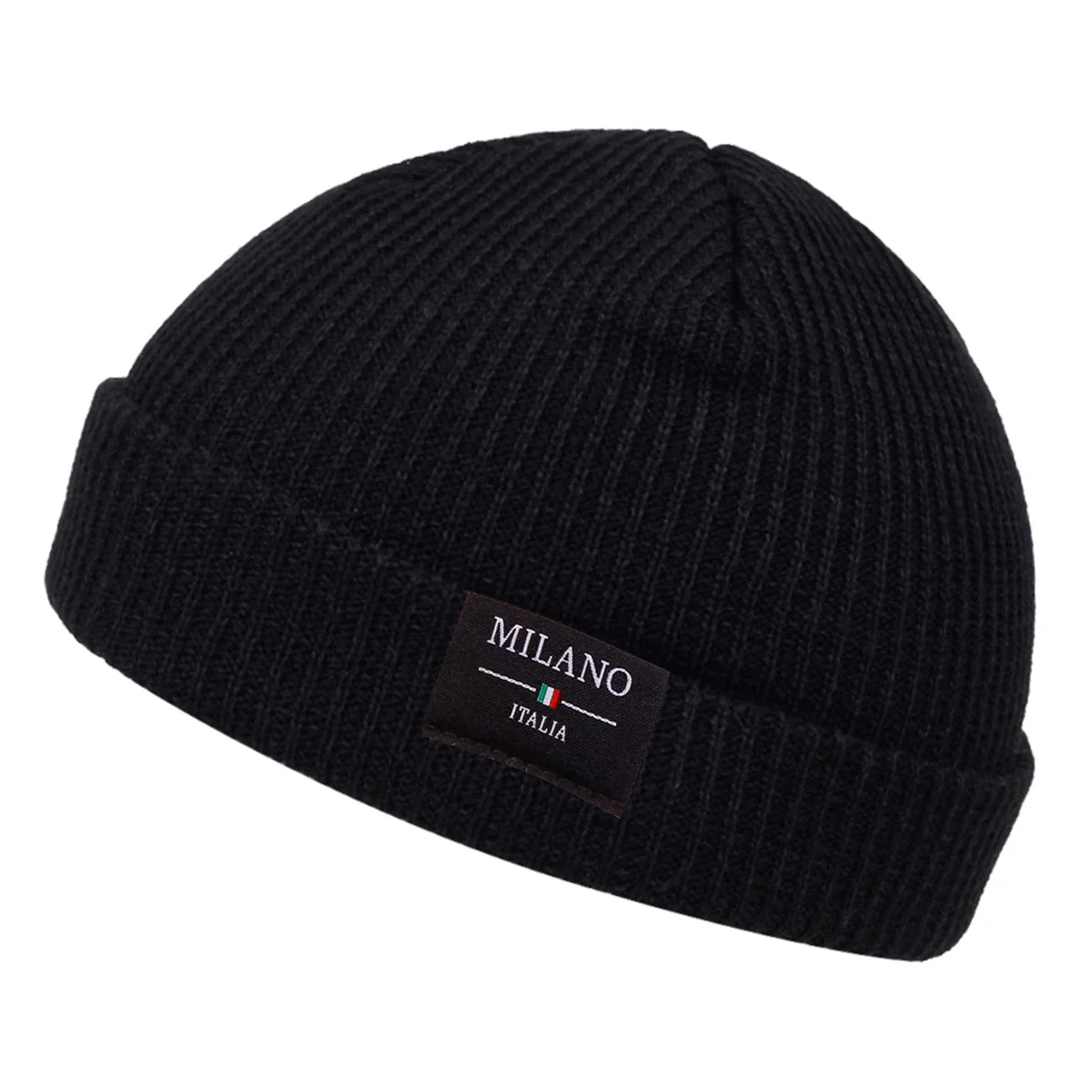Unisex MILANO ITALIA Sewing Label Beanies Hats Autumn and Winter Warm Knitted Hat Hip Hop Boy Girls Caps