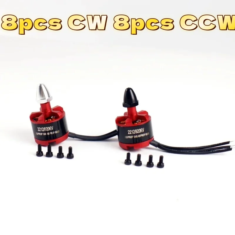 16 Stück 2212 920KV Hochgeschwindigkeits-Bürstenlosmotor für F450 F550 S500 S550 X525 Quadcopter Multicopter RC