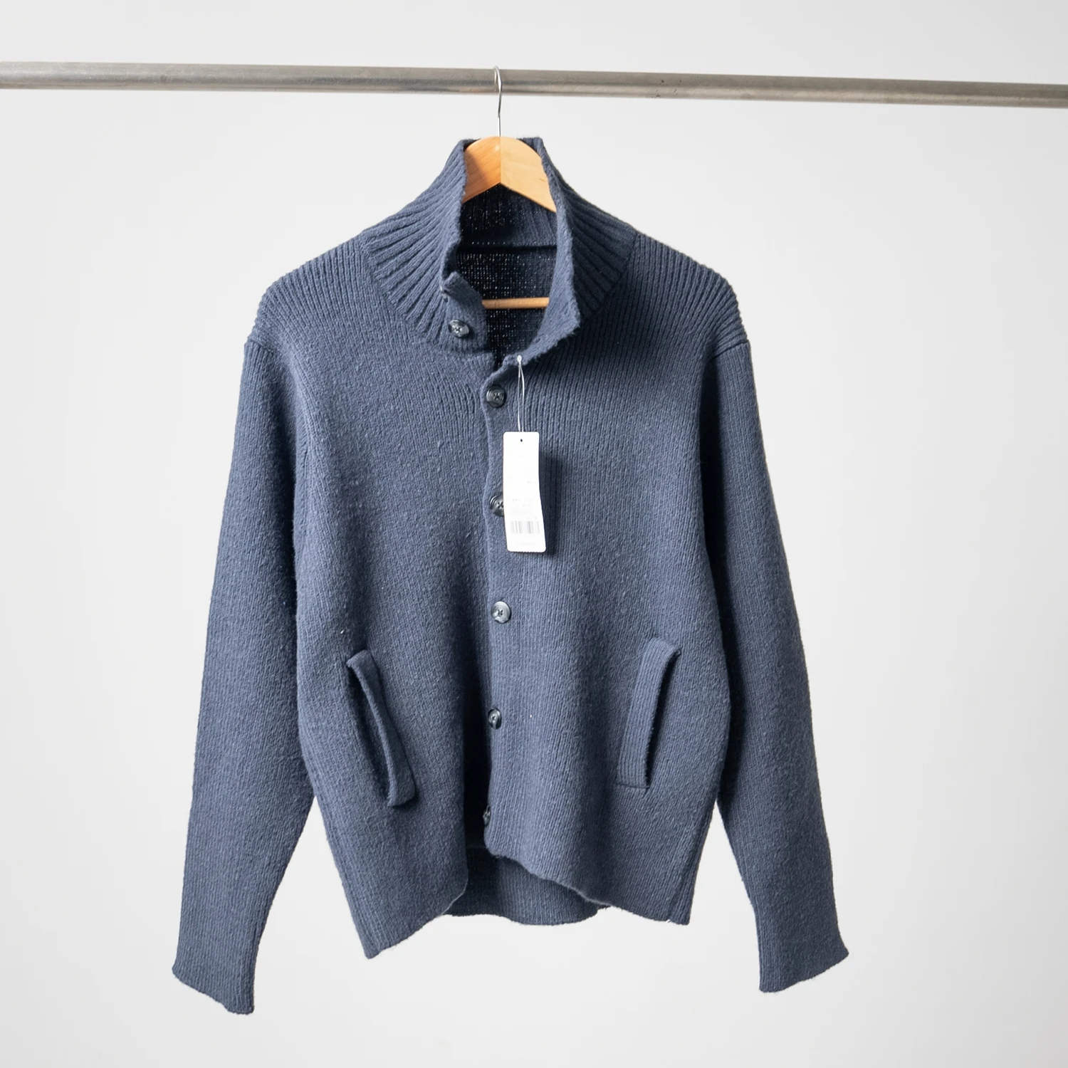 

ex Knitted Open Cardigan Long Sve Loose Comfortable Sweater with Collar for Autumn Winter Casual Commute Warmth
