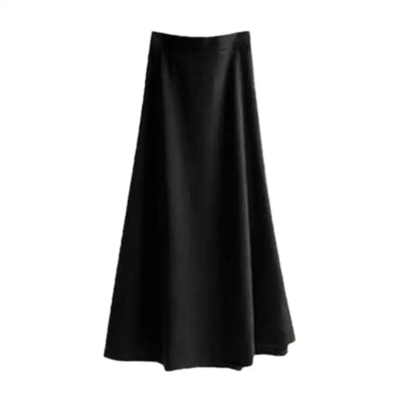 Autumn 2024 Women Winter Thick Cotton Long velvet Skirt England Casual Natural Waist Aline Spring vintage Skirt plus size 5XL