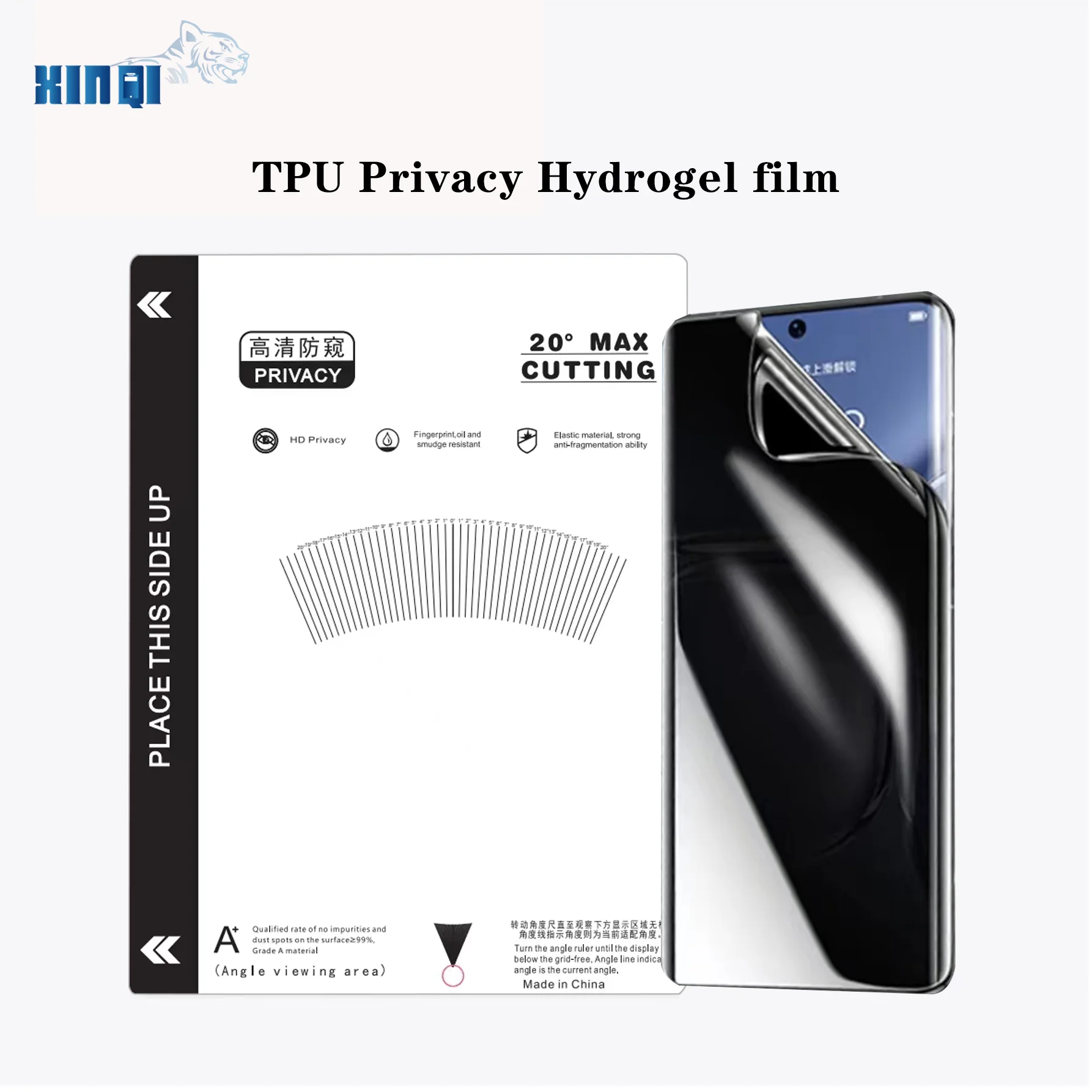 

XINQI-HD Privacy Hydrogel Films Sheets for Phone, Anti Peeping Screen Protectors for Plotter Cutting Machine, Film