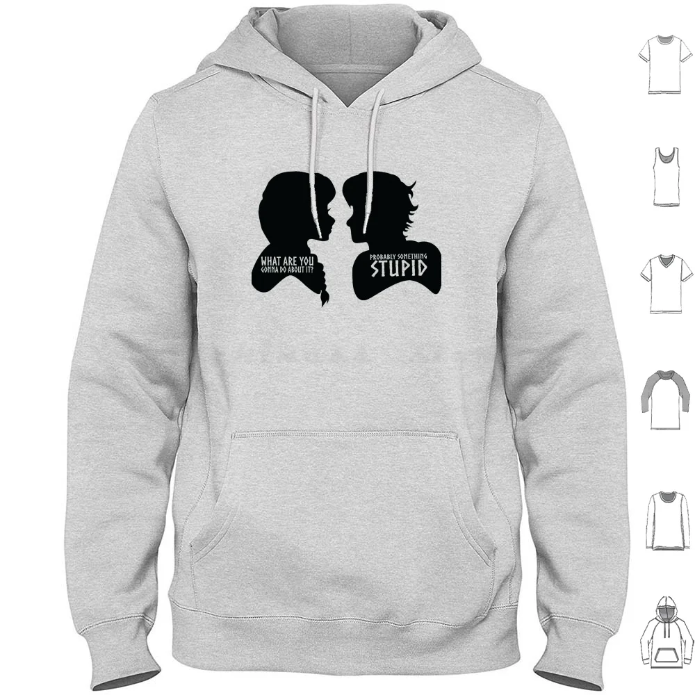 Probably Something Stupid Hoodies Long Sleeve Hiccstrid Hiccup Astrid Ship Dragon Toothless Silhouette Snotlout