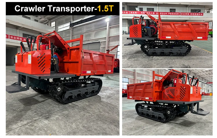 Maßgefertigtes, langlebiges 5-Tonnen-Raupentransportfahrzeug, Raupentransporter, Schwerlast-Gummiketten, CE-zertifiziert – Detail 4