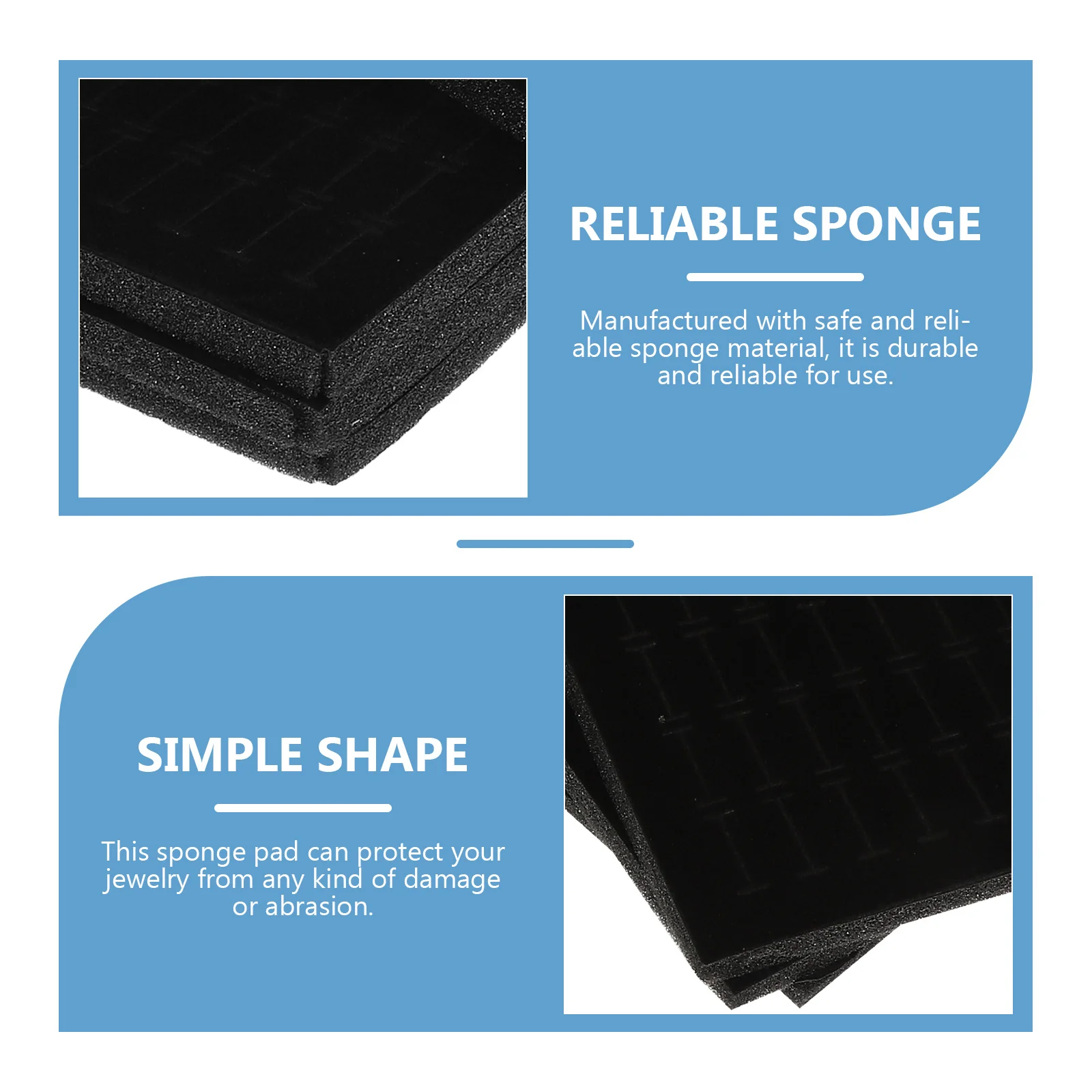 

4 шт., держатель-вставка из губки для ювелирных изделий, 11 "X7", черная пенопластовая подушечка для сережек, кольцо, витрина для шкатулки для драгоценностей, органайзер, поднос, вставной коврик