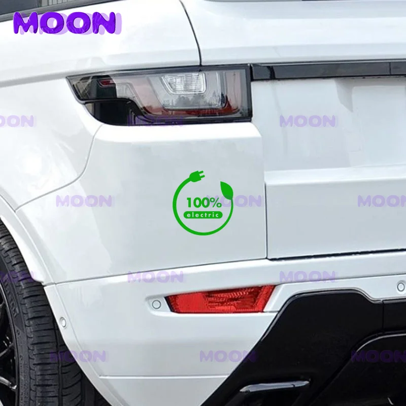 100% Electric Car Sticker Waterproof Vinyl Decal 100% Electric Car Motorcycle Accessories