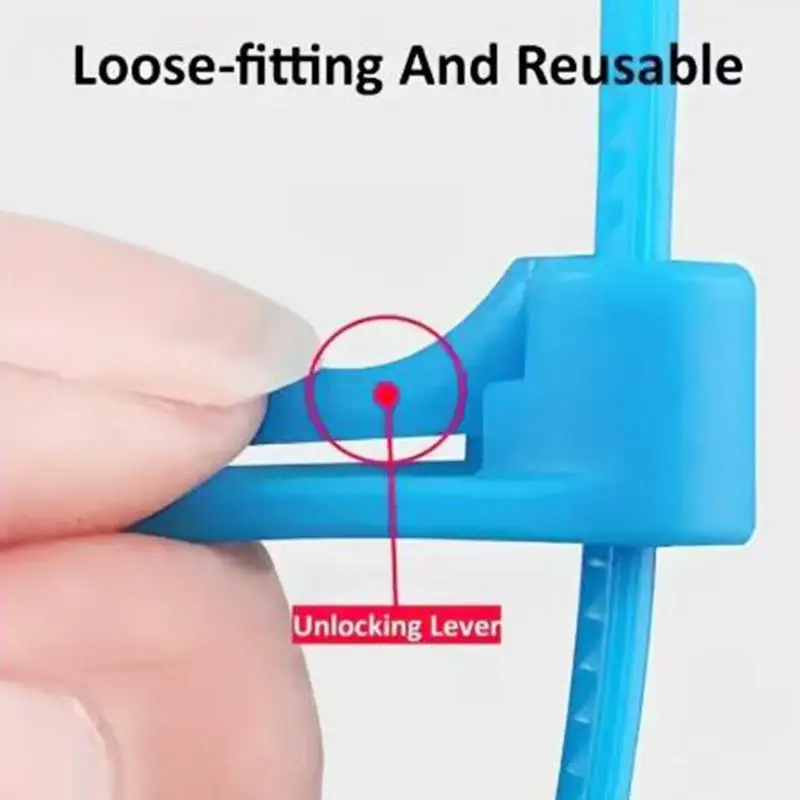 

Durable 100Pcs/Pack Colorful Releasable Cable Nylon Zip Ties Multiple Reusable Buckles DIY Cable Ties For Fixing And Binding