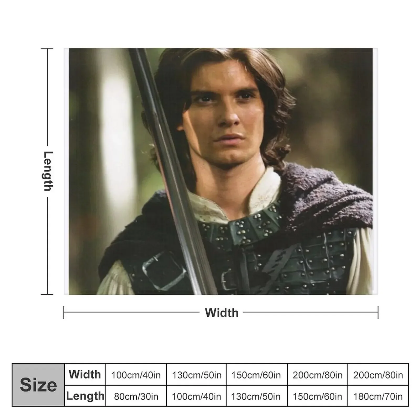 Ben Barnes Prince Caspian Throw Blanket Bed cosplay anime Decorative Sofa Blankets