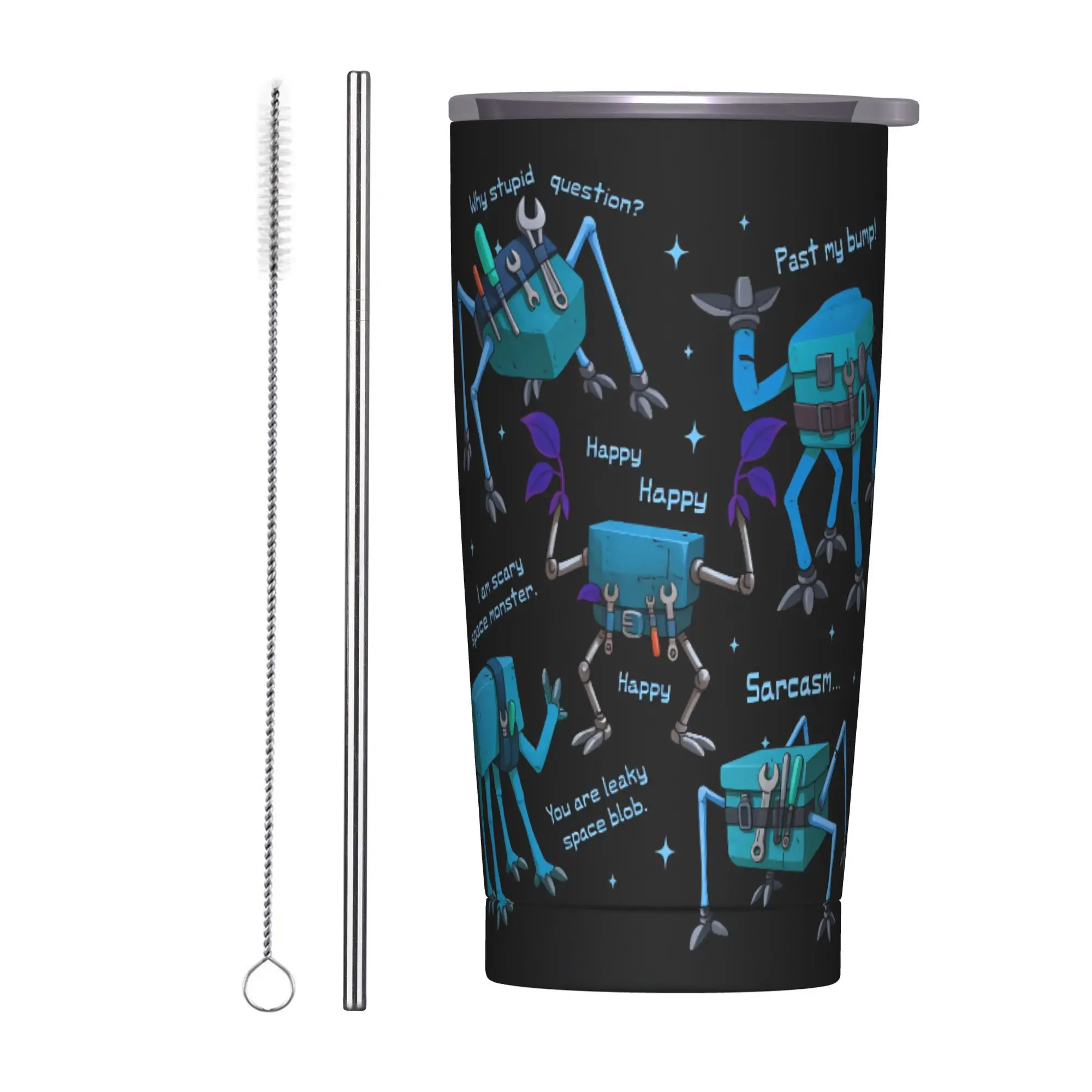 Trendy Film Project Hail Mary Tumbler  Hot Drinks Leakproof Stainless Steel Coffee Mug Custom Car Mugs