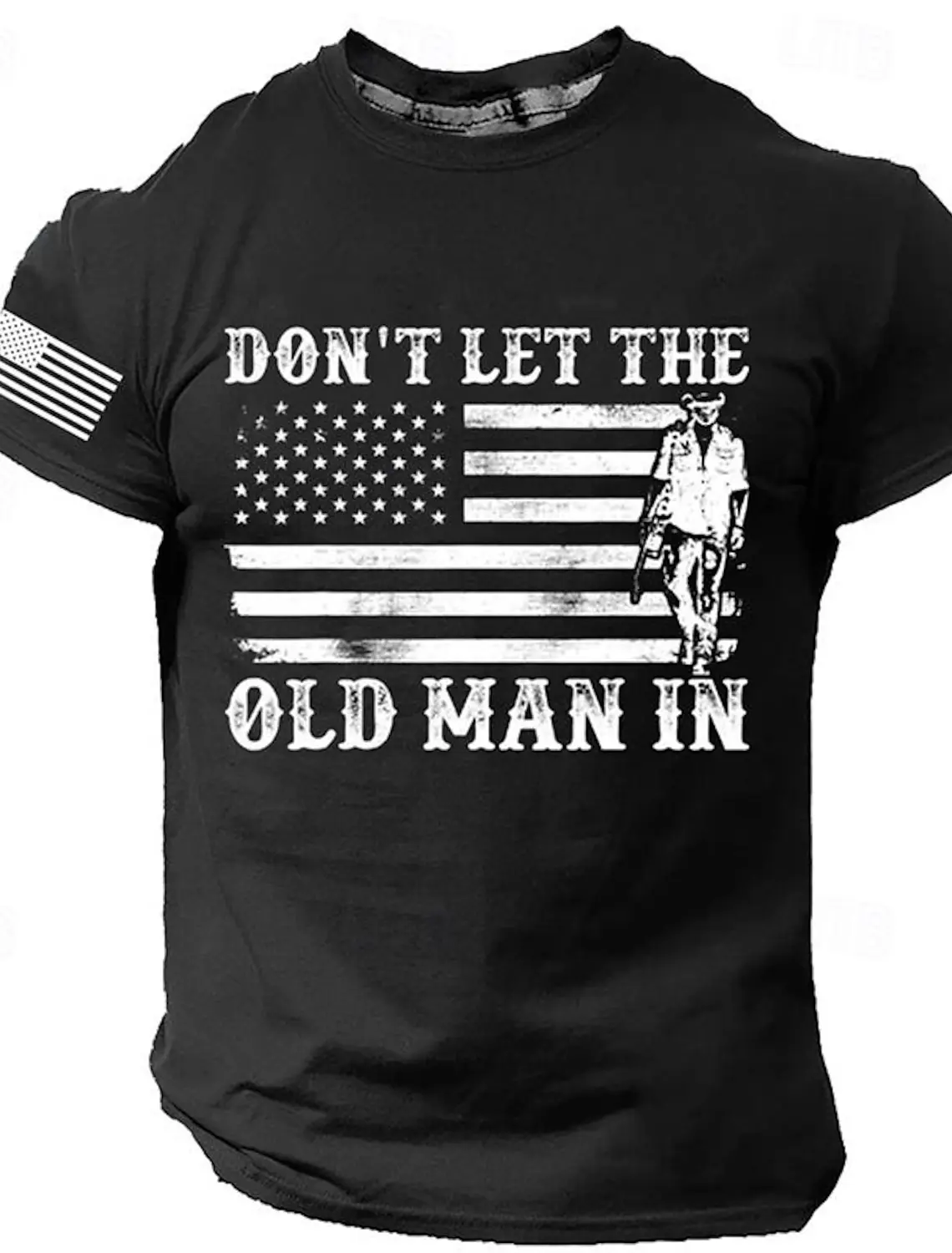 

Graphic American Flag Old Man Retro Vintage Casual Street Style Men's 3D Print T shirt Sports Outdoor Holiday Going out T shirt