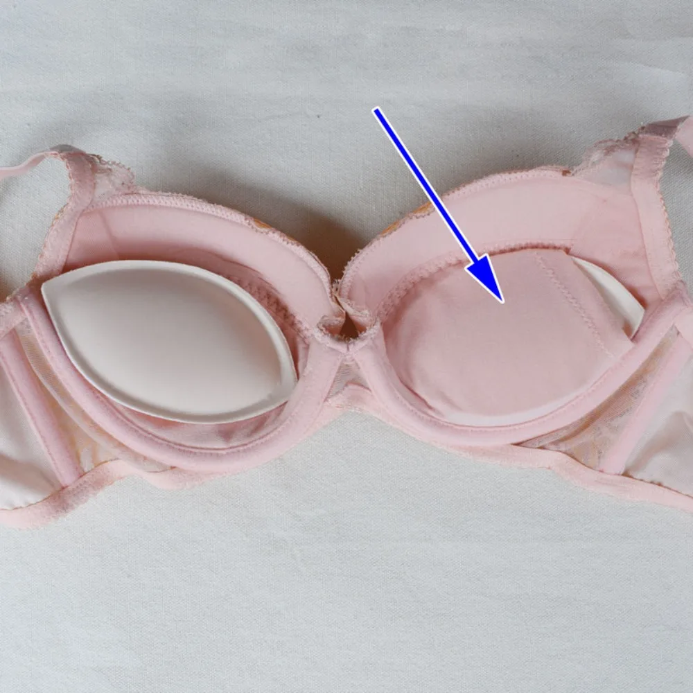 Thicker Lift Up Water Drop Push-up Support Bra Pads Inserts Form Inner Pad Insert Removable Bra Pads Swimsuit Breast Pad