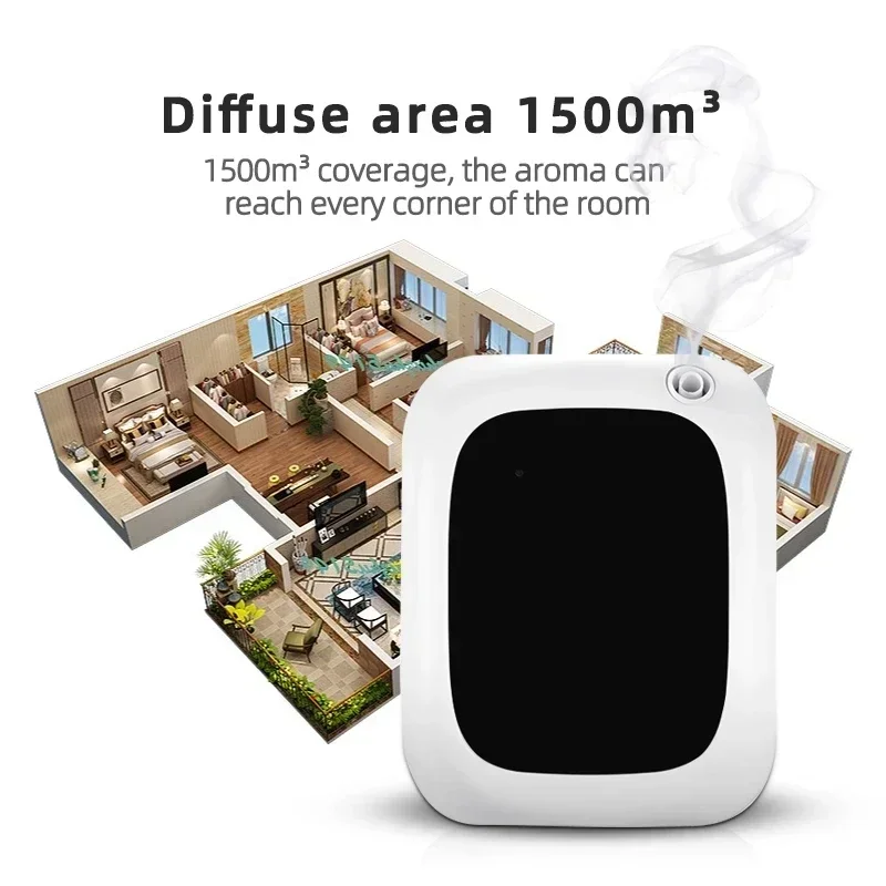 Difusor de aceites esenciales con Bluetooth, aromaterapia, 1500m, fragancia para el hogar, aromatizador automático para habitación, Oasis aromático eléctrico