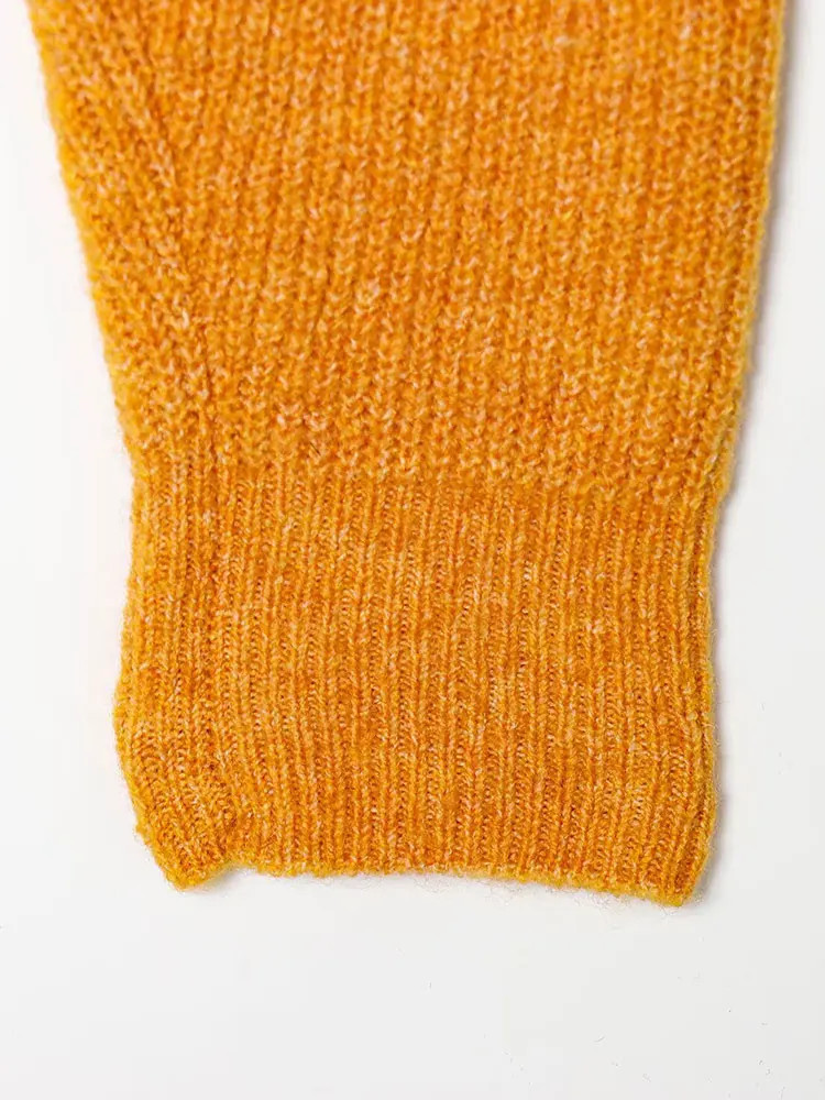 Nlzgmsj 2025 Herbst Kreuz Zurück Gestrickte Frauen Pullover Lange Ärmel Oansatz Pullover Weibliche Sexy Top Y2K