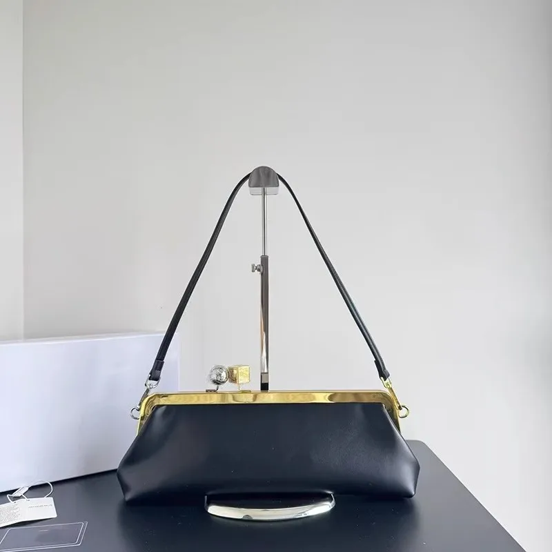 

Warm Brown Crocodile Pattern Long Handle Bag Vintage Motorcycle Date Party Shape Bag Polyester Lining Hard PU