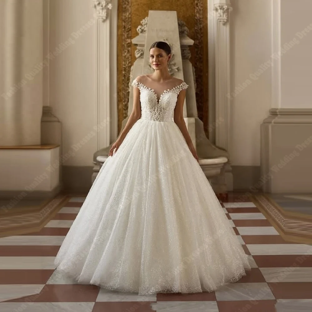 

Sweetheart Collar Wedding Dresses Sexy Sleeveless Robes For Women Mopping Length Princess Banquet Vestidos De Novias Customized