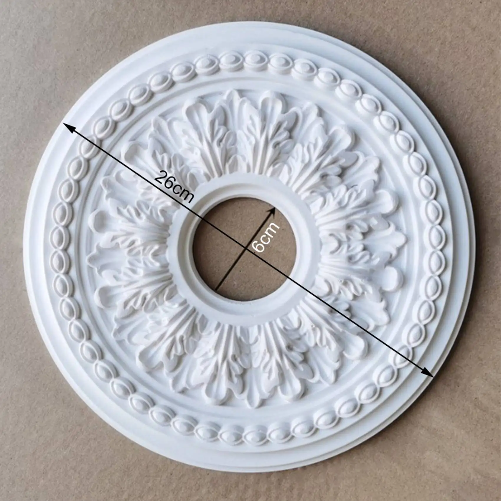 A36T-2X Home Round PU Decorative Ceiling Fan Lamp Cover Ceiling Shape Decoration Easy Installation Lamp Ceiling Light Panel