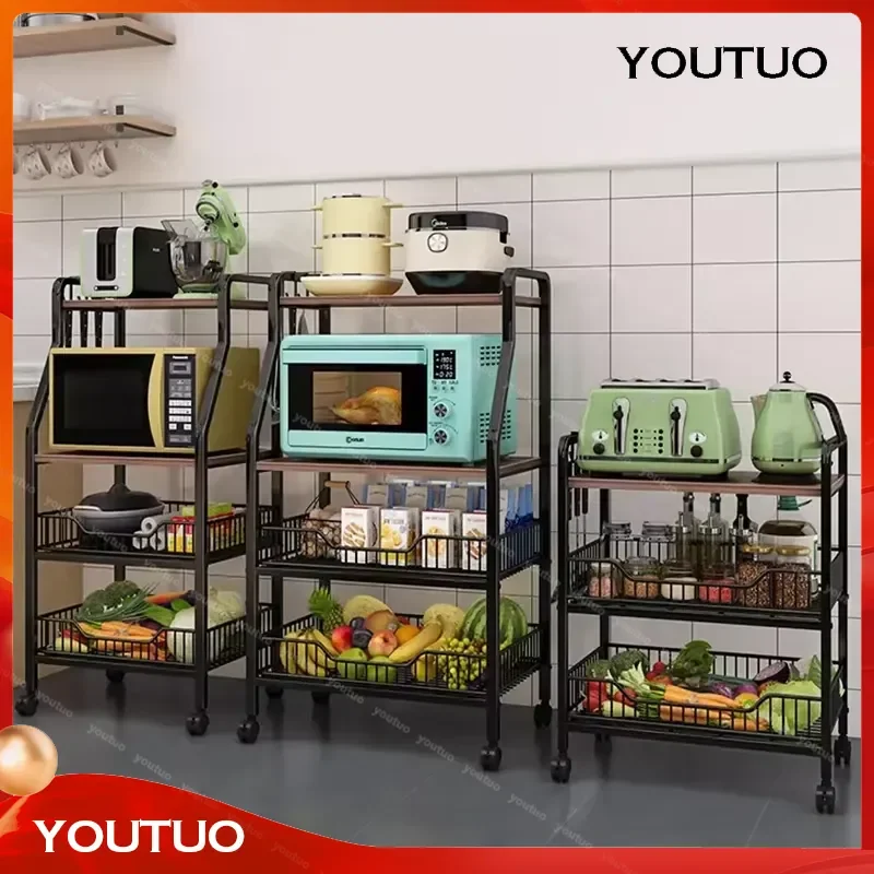 for Bakers Trolley Kitchen Islands Shelves Storage Trolley Spice Shelf Mueble Cocina Auxiliar Kitchen Equipment