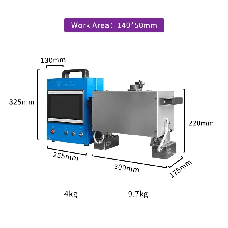 فريدة من نوعها ZX اسم لوحة الرقبة المحمولة VIN رمز نقطة Peen آلة وسم النقش الكهربائية المغناطيسي الهوائية نقطة peen mar