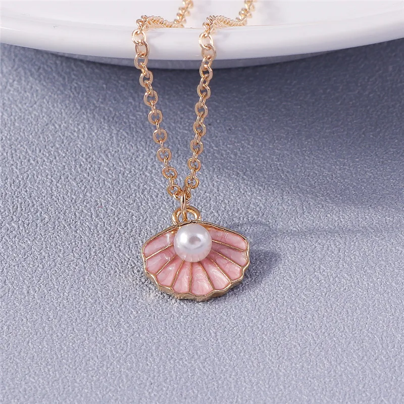 Boho Muschel Halskette Meer Strand Schöne Fisch Meerjungfrau Herz Stern Anhänger Halskette Für Frauen Kinder Sommer Schmuck Geschenke Böhmischen – Detail 5