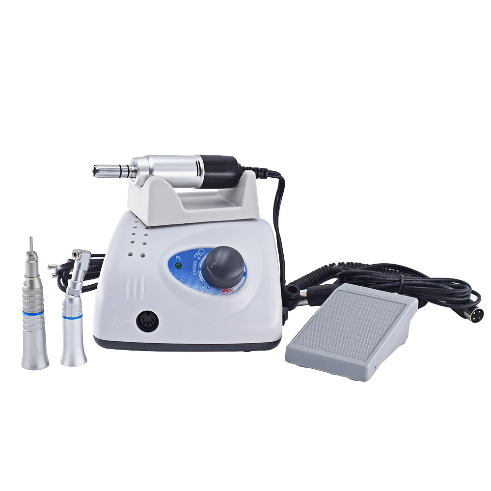 65W Polishing Machine STRONG 210 Micromotor + E Type Handpiece Nail Drills Manicure Machine Electric File Bits