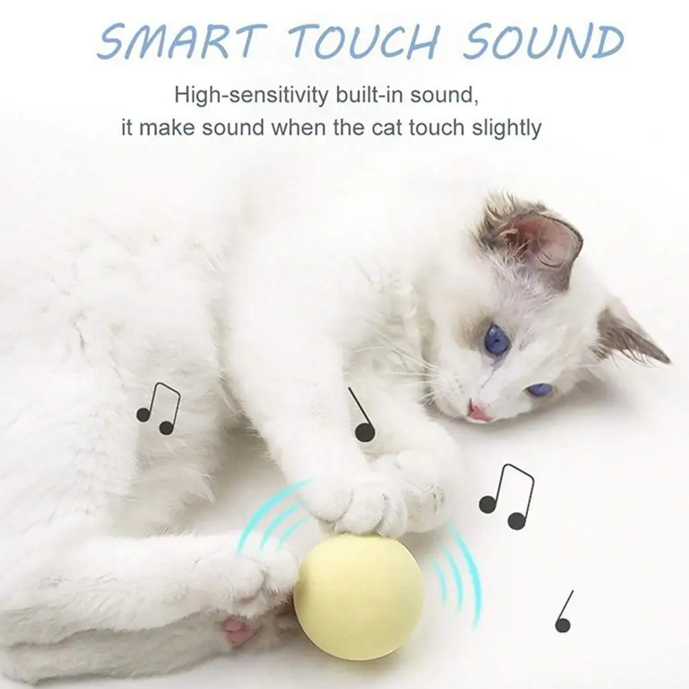 1/3pcs Interactive Cat Ball Toy Flash Paranormal Equipment Toys Pet Hunting Flash Motion Balls Pet Toy Light Up Motion Ghost Toy