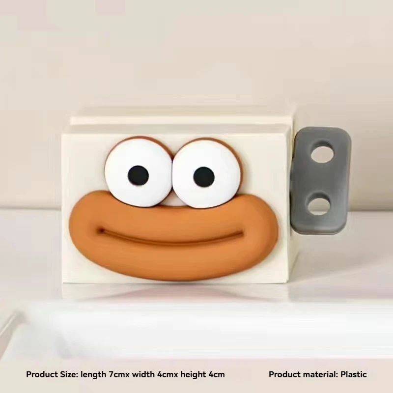 Cute Cartoon Toothpaste Squeezer, Practical Rolling Clip Holder, Multifunctional Stand for Toothpaste & Facial Cleanser, Ideal for Bathroom Daily Use