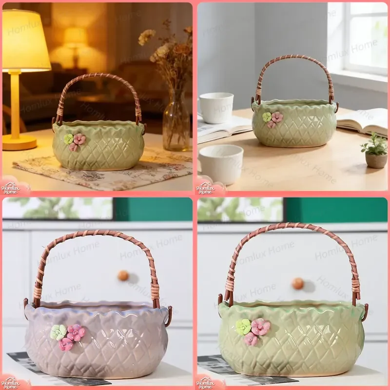 1pc Creative Home Decor Simple Cute Handheld Garden Planters Unique Succulent Pots Indoor Outdoor Plant Containers Flower Pot