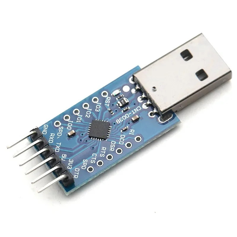 USB 2.0 para conversor serial TTL com cabos Dupont, substituição CP2102, Módulo UART 6Pin, CP2104, STC, PRGMR