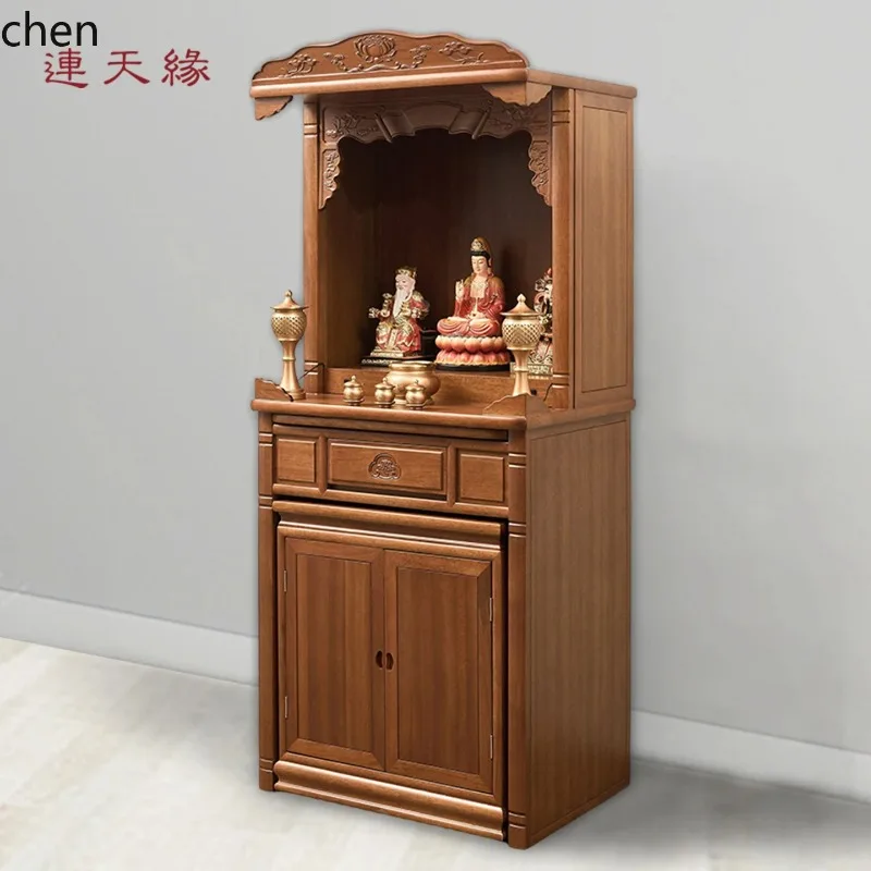FX-1   Solid Wood Buddhist Niches Standing Cabinets Serving Tables Shrine Shrine Cabinets Buddha Cabinets God Of Wealth