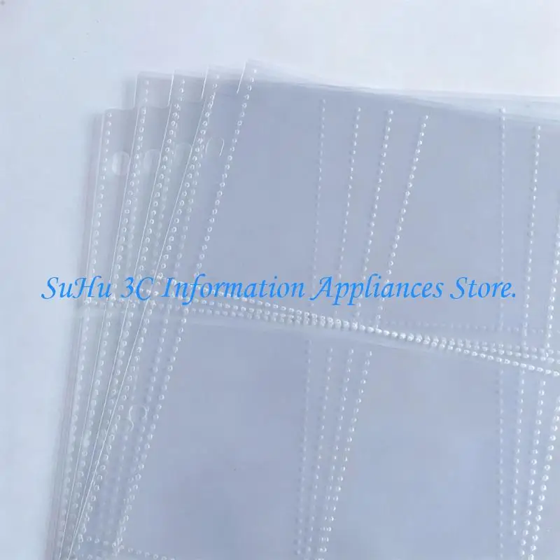  Card Organiser Album Refill Sleeves, Plastic Plastic Multi-Pocket Insert Pages, 30 Pieces for Business Card Storage and Filing