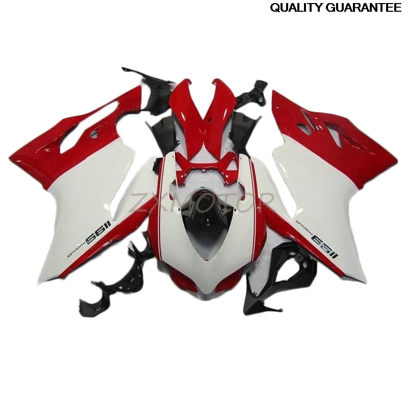 

New Cost-effective Red White Fairings Fit For DUCATI 1199 2012 2013 Motorcycle Accessories fairing 12 13 Parts OP26