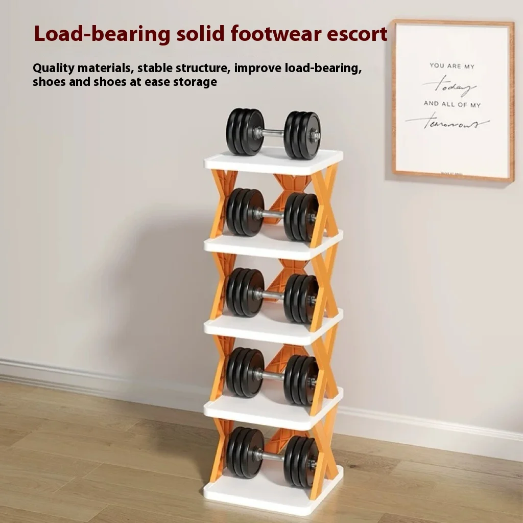 Multi Layer Simple Shoes Shelf 3/6/9tier New Folding Shoe Rack Color Cabinet Multi-Folding Space-Saving Diy Home Organizer Shelf image 5