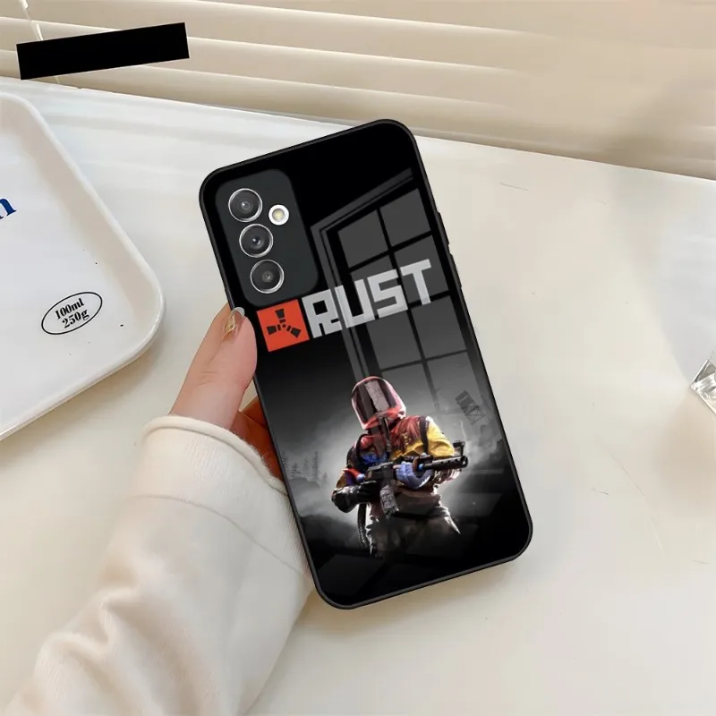 RUST Game Phone Case Tempered Glass For Samsung A34 A52 A14 A54 A51 A22 A32 A72 S22 S23 Ultra Note 20 10 Pro Plus Coque