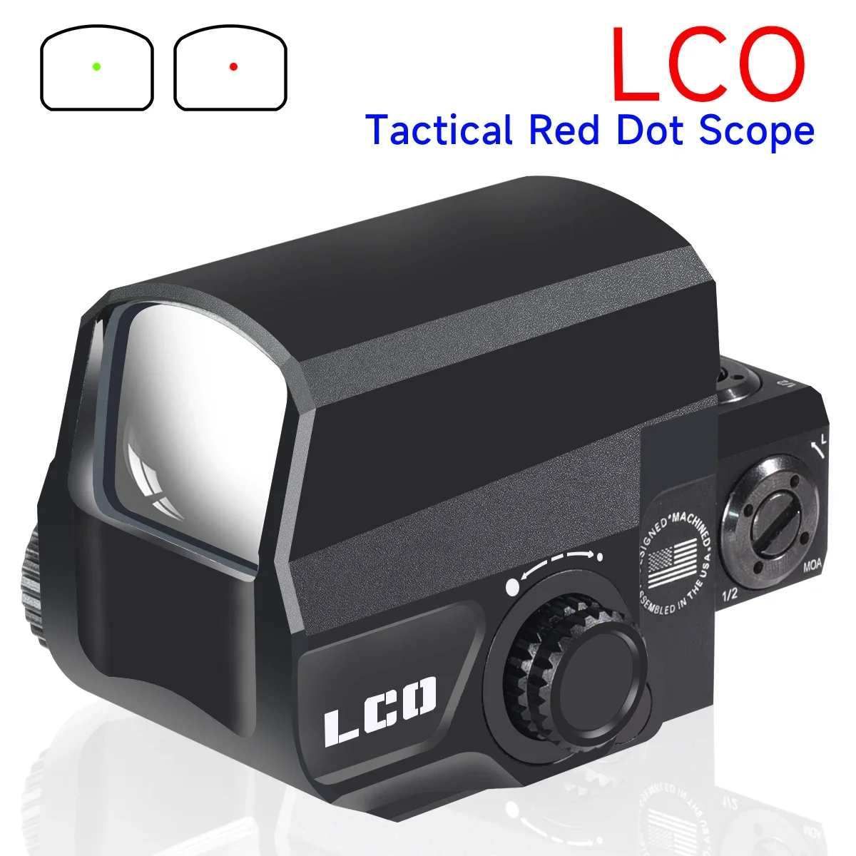 

Tactical LCO Red Dot Holographic Reflex Sight Fit All 20mm Rail Mount Outdoor Hunting Scope Rifle Collimator Sights