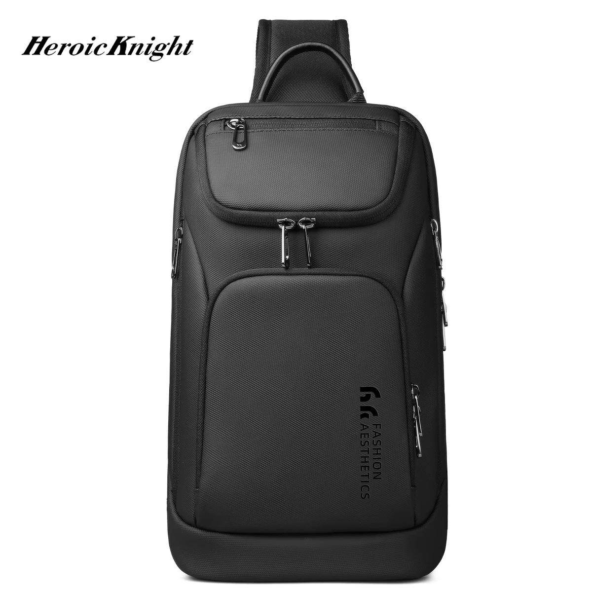 

Heroic Knight New Men Chest Bag For 11 inch IPad Travel Multifunction Waterproof Cross Shoulder Bag Large Capacity Messenger Bag
