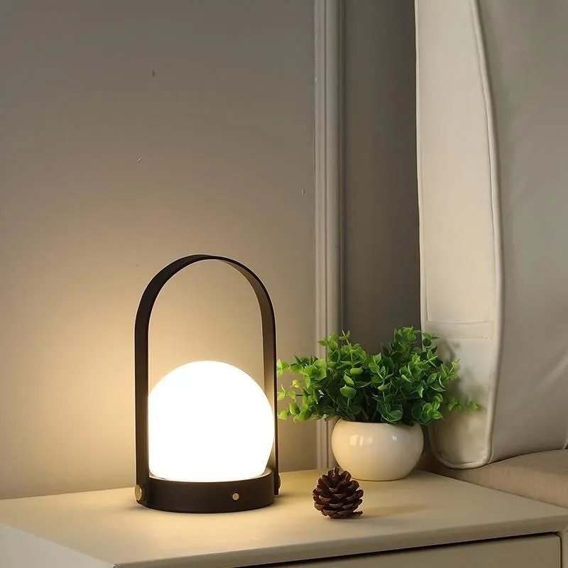 Rechargeable touch Internet celebrity creative lamp, outdoor camping lighting retro bedside lamp