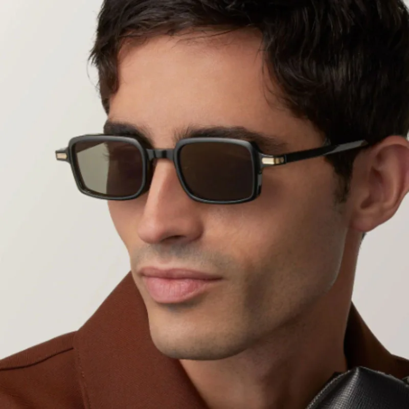 

Retro Small-Frame Square Sunglasses Stylish and Versatile Men 2025 Luxury Brand Outdoor UV400 Sun Glasses Classic Driving Shades