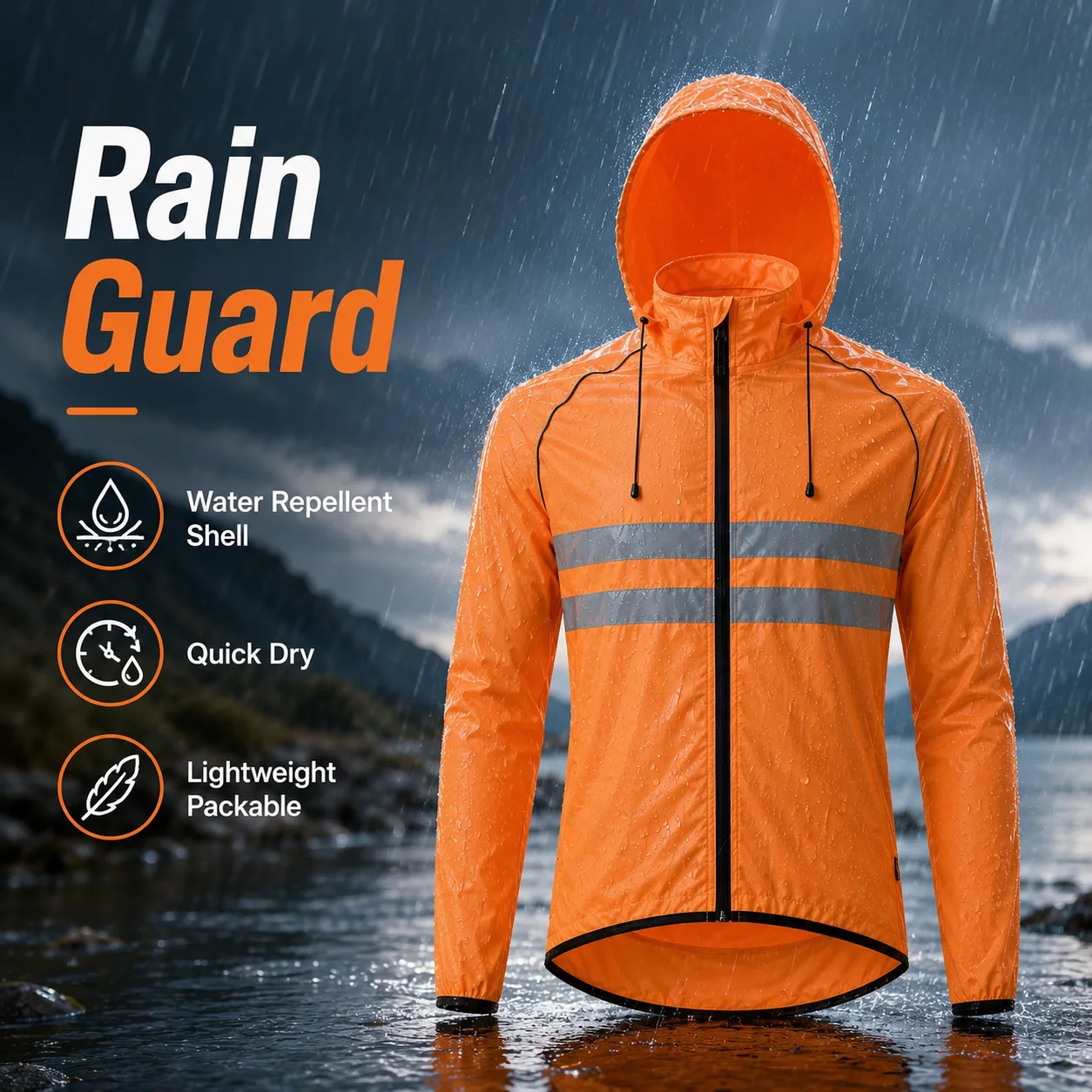 Cycling Jacket Reflective Wind - Cycling Commute Jacket 评论和价格
